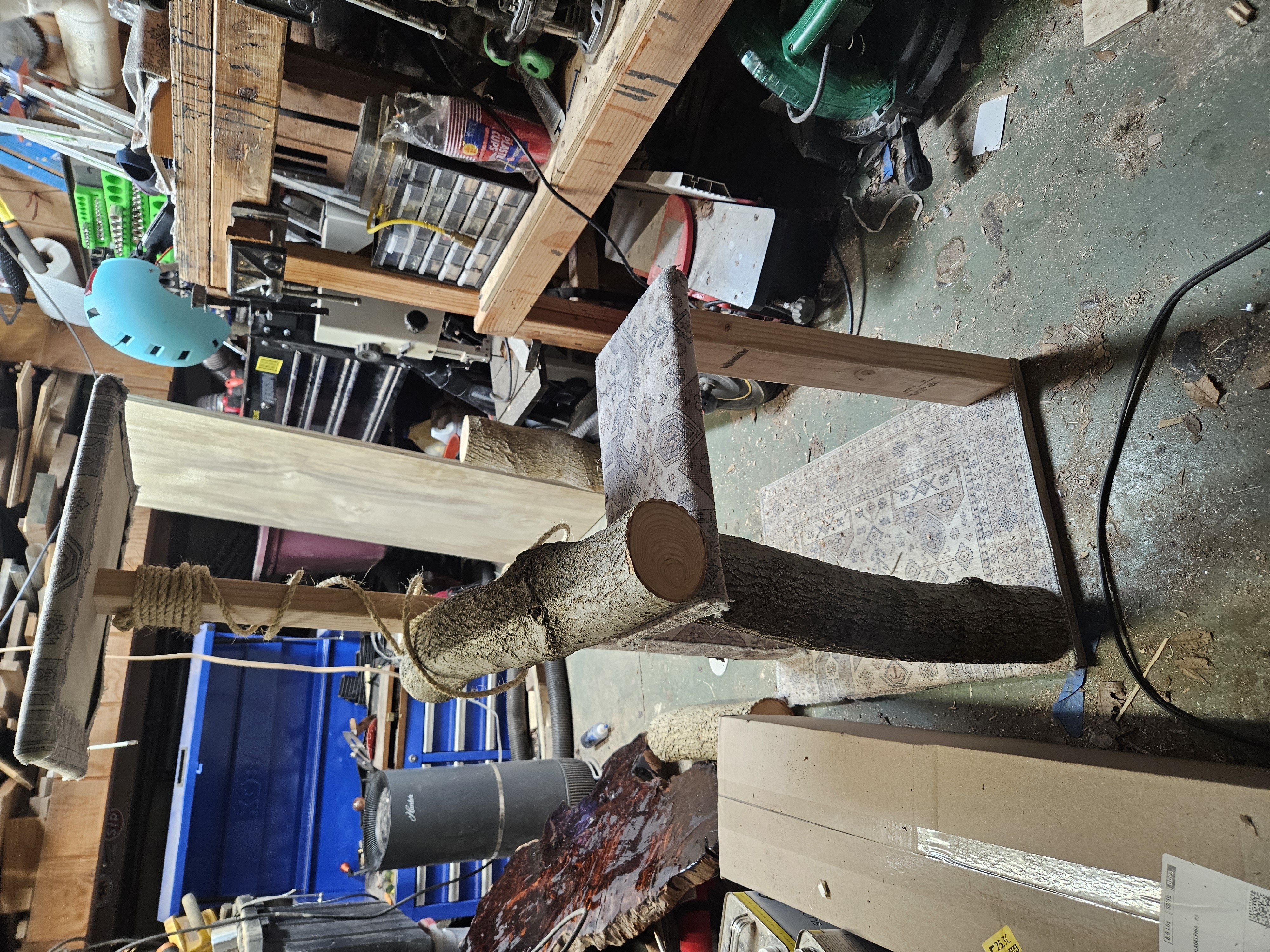 Twin wrapping and upholstery in progress